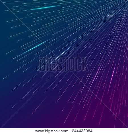 Abstract Futuristic Background, Colourful Lined Pattern For Decoration Or Being Backdrop
