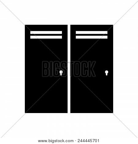 Doors Vector Icon On White Background. Doors Modern Icon For Graphic And Web Design. Doors Icon Sign