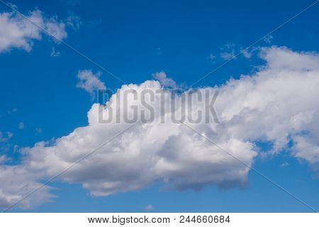 Beautifu Bluel Sky, Summer Warm Day Texture