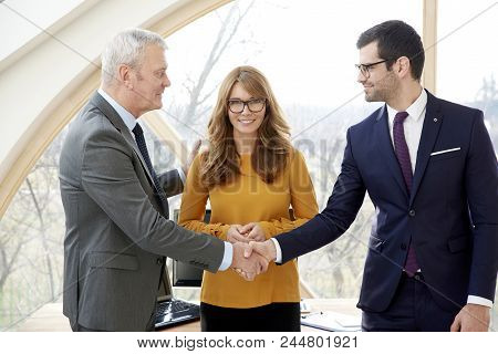Handshake At The Office