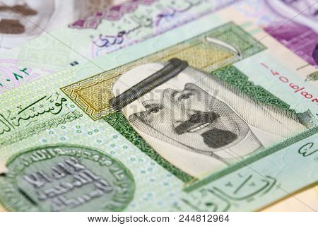 Collection of Saudi Arabia Riyal banknotes