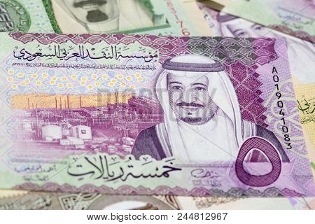 Collection of Saudi Arabia Riyal banknotes
