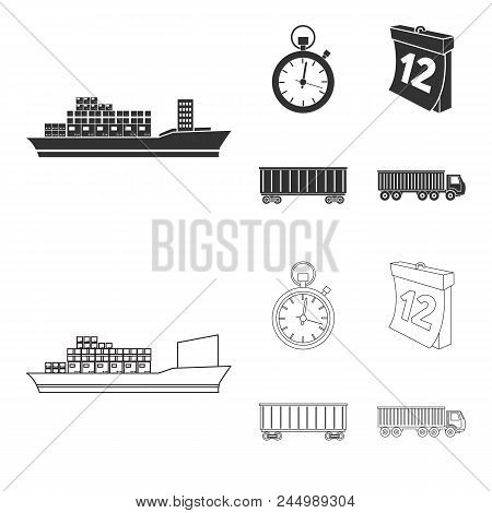 Gold Bars, Atm, Bank Building, A Case With Money. Money And Finance Set Collection Icons In Black, O