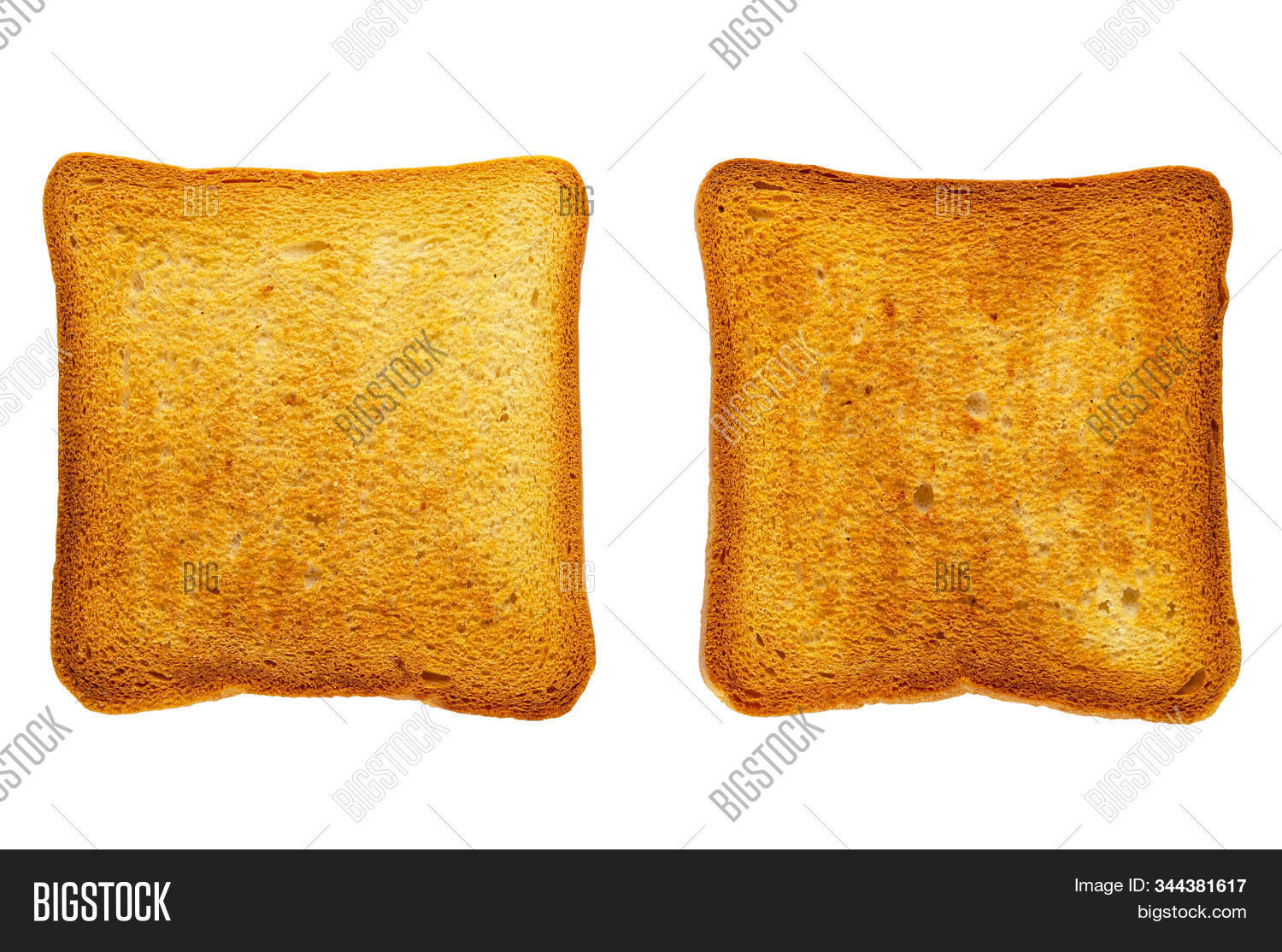 Two Fried Toasts Wheat Image & Photo (Free Trial) Bigstock