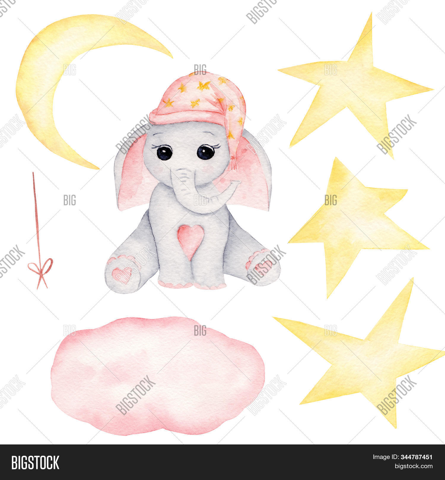 Cute Baby Elephant Image Photo Free Trial Bigstock