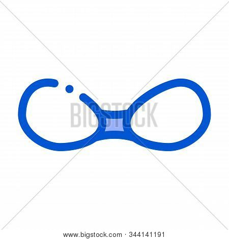 Strapless Bra Icon Vector. Outline Strapless Bra Sign. Isolated Contour Symbol Illustration