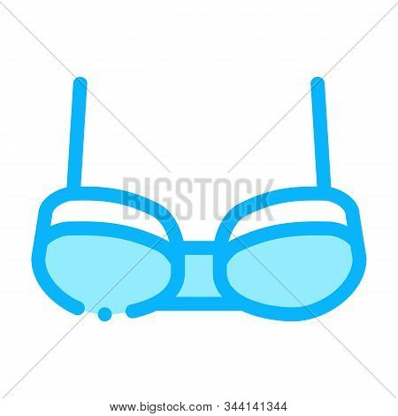 Balconette Bra Icon Vector. Outline Balconette Bra Sign. Isolated Contour Symbol Illustration