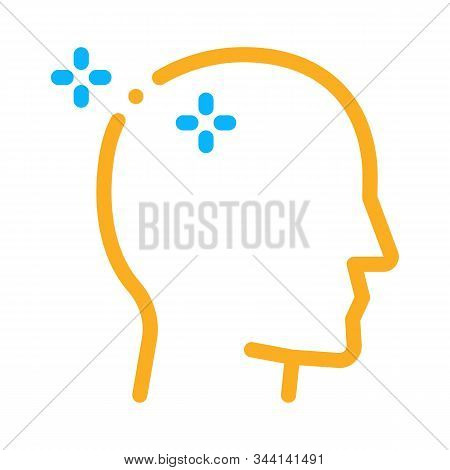Baldheaded Man Icon Vector. Outline Baldheaded Man Sign. Isolated Contour Symbol Illustration