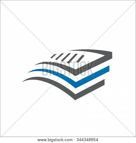 Stack Of Paper Vector Logo Stationery Stacked Papers Icon Template
