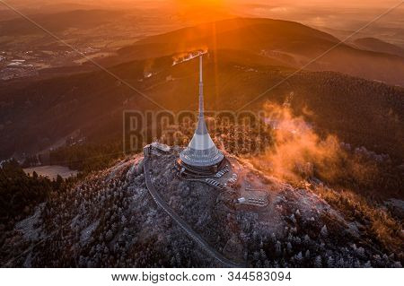 Jested Is A Mountain In The North Of The Czech Republic, Southwest Of Liberec. With A Promise Of 517