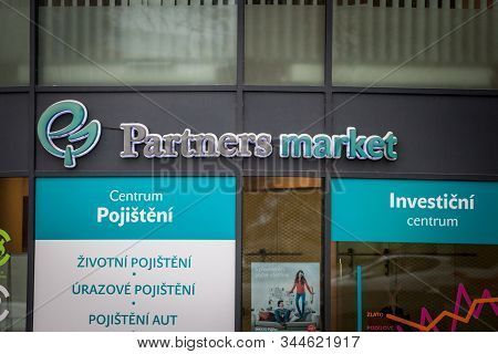 Brno, Czechia - November 5, 2019: Partners Market Logo In Front Of Their Office For Brno. Partners M
