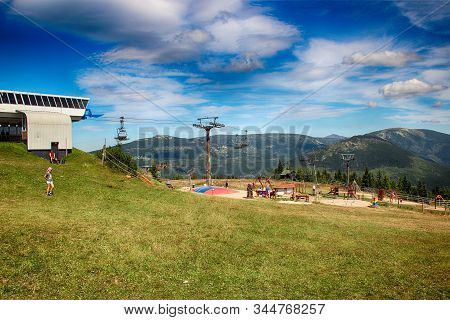 Ski Slope Medvedin In Giant Mountains In Czech Republic Is Beuatiful In Summer