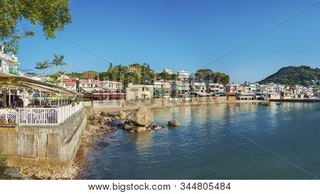 Hong Kong - October 27, 2016: A Fisherfolks Village Sok Kwu Wan On Lamma Island In Hong Kong Has A C