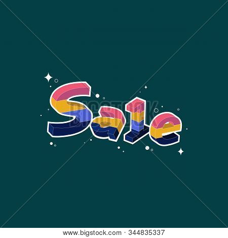 Colourful Sale Inscription For Resultive Advertisinf Ad