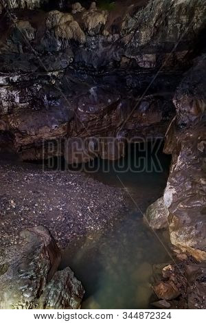 The  Prometheus Cave (also Kumistavi Cave) Near Tskaltubo In The Imereti Region, Georgia