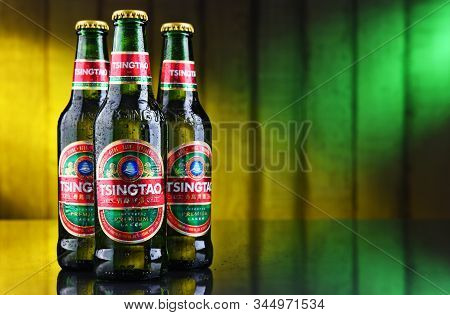 Tree Bottles Of Tsingtao Beer