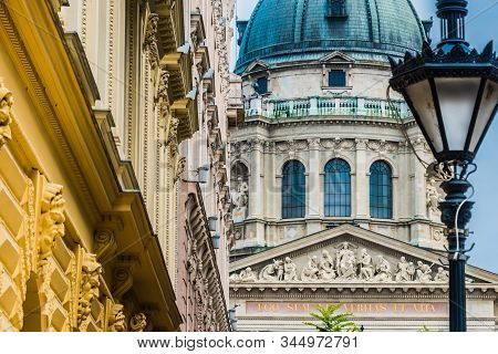 Architecture Of Zrinyi Utca In Budapest, Hungary