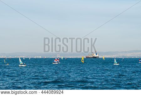 Israel, Haifa - December 3, 2021: Sailing School In Haifa