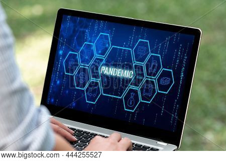 Inspiration Showing Sign Pandemic. Internet Concept Occurring Over A Wide Area Affecting High Propor