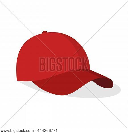 Baseball Cap Isolated On White Background. Summer Hat, Stylish Sports Headwear, An Athletic Accessor