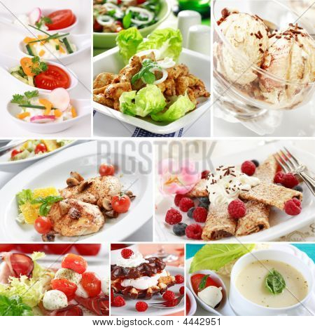 Gourmet-Essen-collage