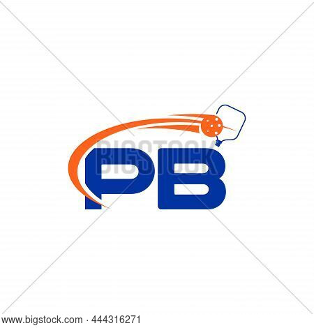 Pb Letter For Logo Pickleball Sport Team. Vector Illustration Eps.8 Eps.10