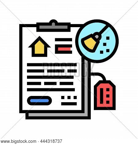 End Of Tenancy Cleaning Color Icon Vector. End Of Tenancy Cleaning Sign. Isolated Symbol Illustratio