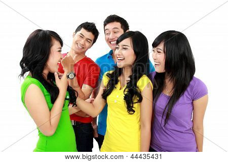 Mutlu genç grup