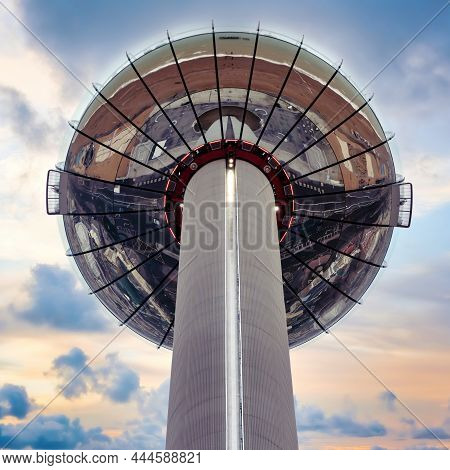 Brighton, United Kingdom - January 2019: Brighton Observation Tower British Airways I360. From The F