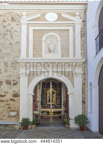 Aceuchal, Spain - Sept 29th, 2021: Lord Of Peace Christ Chapel At Dominican Convent Of Aceuchal, Bad