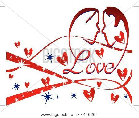 Tło valentine