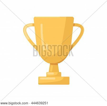 Winners Cup, Gold Award For First Place. Champions Trophy, Golden Goblet. 1st Prize Reward Icon. Shi