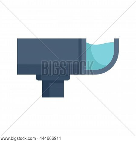 Trough Gutter Icon. Flat Illustration Of Trough Gutter Vector Icon Isolated On White Background