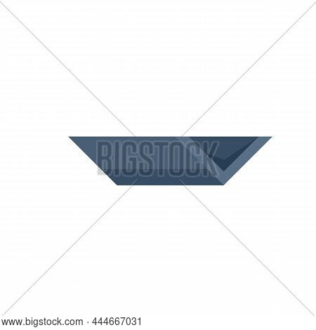 Rooftop Gutter Icon. Flat Illustration Of Rooftop Gutter Vector Icon Isolated On White Background