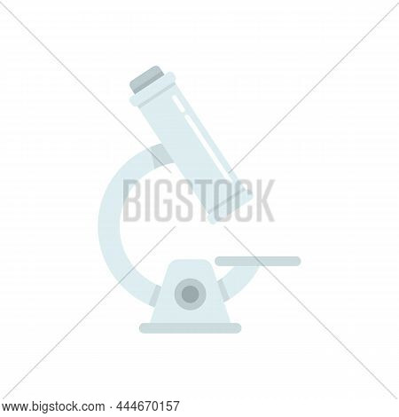 Chicken Pox Microscope Icon. Flat Illustration Of Chicken Pox Microscope Vector Icon Isolated On Whi