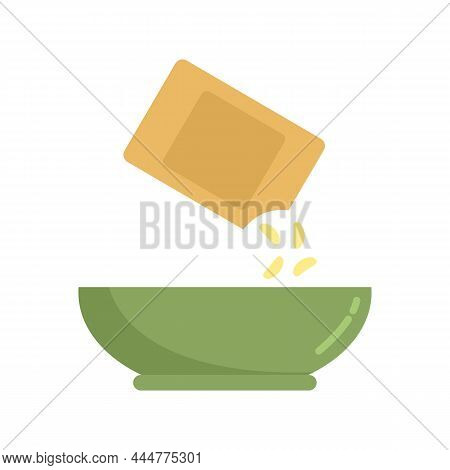 Grain Cereal Flakes Icon. Flat Illustration Of Grain Cereal Flakes Vector Icon Isolated On White Bac