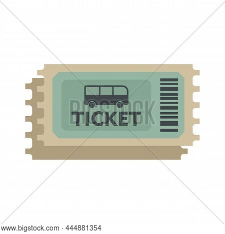 Validator Bus Ticket Icon. Flat Illustration Of Validator Bus Ticket Vector Icon Isolated On White B