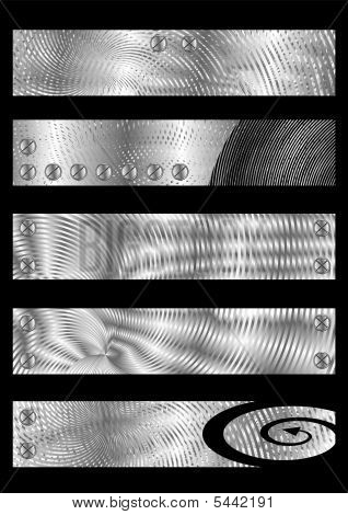 Metal tekstureret bannere
