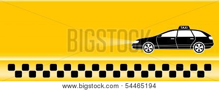 taxi žluté pozadí