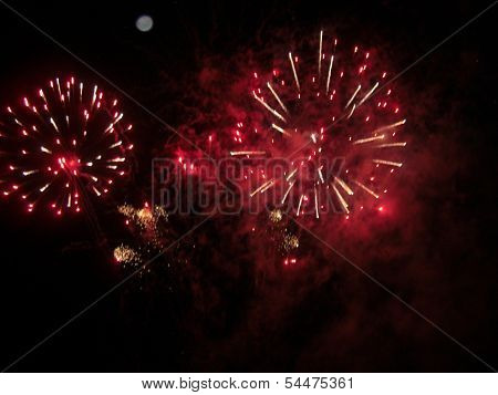 Exploding fireworks