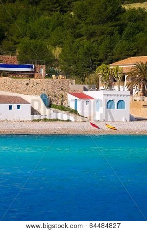 Javea Xabia Playa la Barraca Cala Portichol in Alicante at Mediterranean Spain