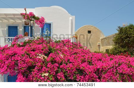 Traditional Santorini house