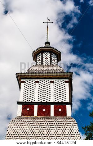 The Bell Tower Of The Wooden Church
