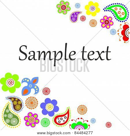 flowers text