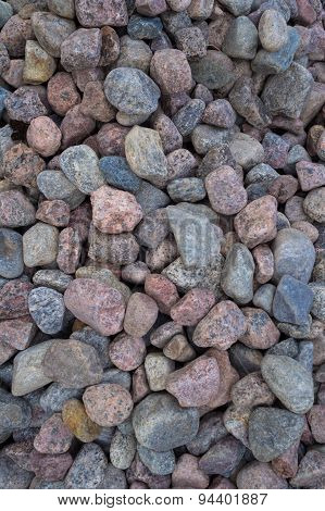 The heap of granite rubble