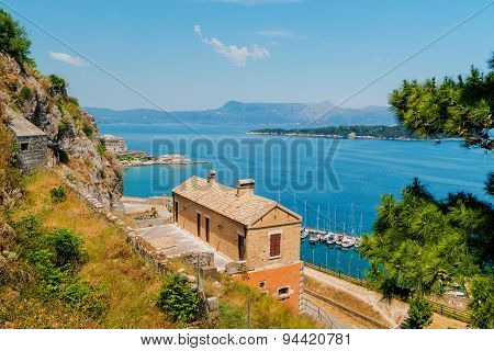 Historic center of Kerkyra town on the Corfu