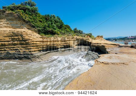 Canal d'amour on Sidari, Corfu island, Greece