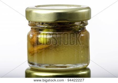Honey With Dried Fruit And Nuts.