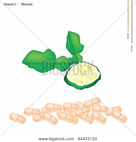 Fresh Kaffir Limes With Vitamin C And Minerals