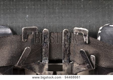 Antique Manual Typewriter